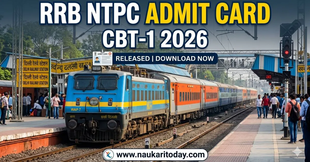 Candidate can download their RRB NTPC Admit Card CBT 1 2026 Now.