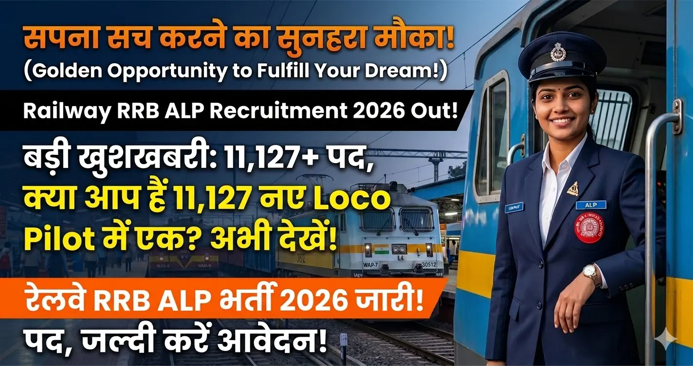 Railway RRB ALP Recruitment 2026 Out, Apply Online