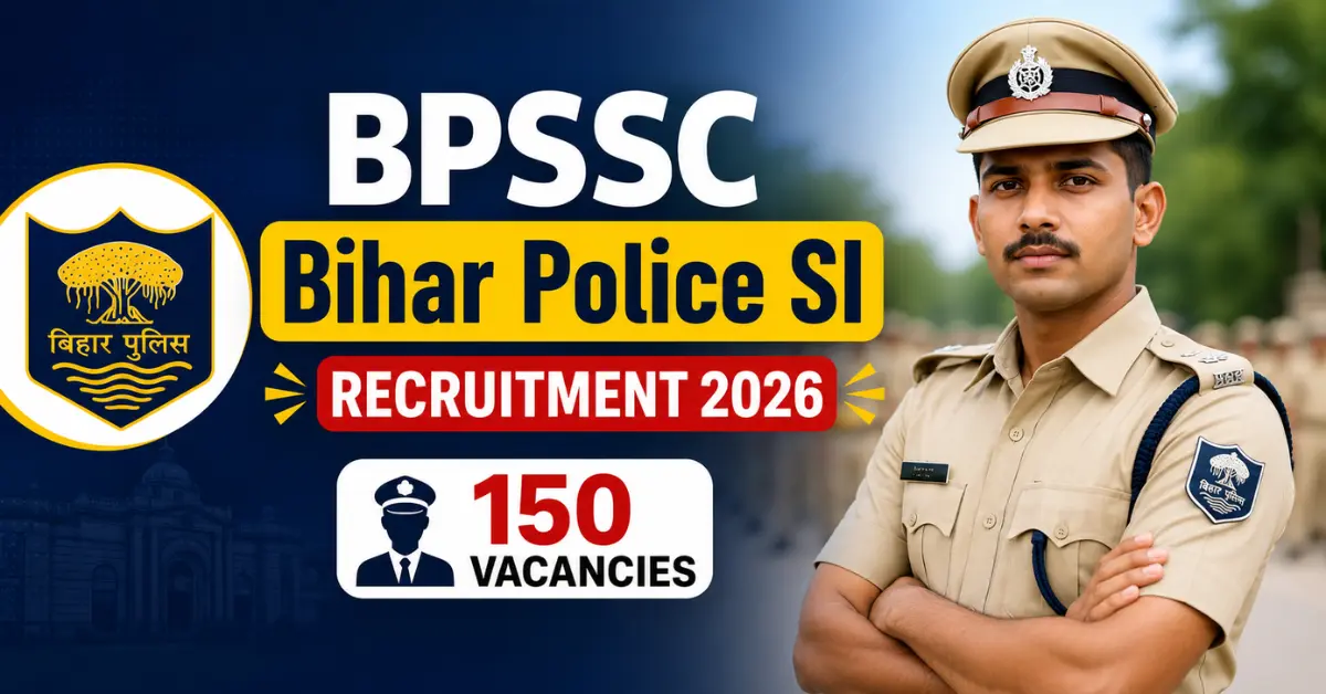 BPSSC Bihar Police SI Recruitment 2026 Notification for 150 Sub Inspector Vacancy Apply Online