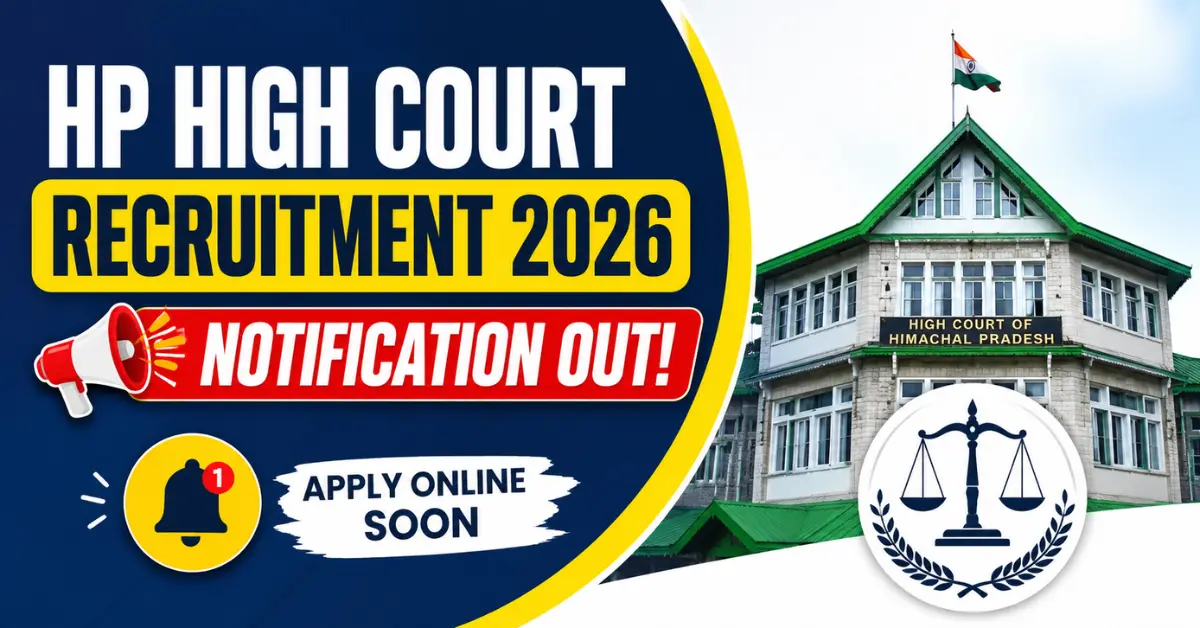 HP High Court Recruitment 2026 Notification Out for 388 Vacancies