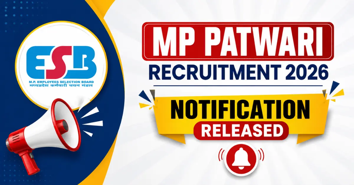 MP Patwari Recruitment 2026 Notification with 200 Vacancy Apply Online