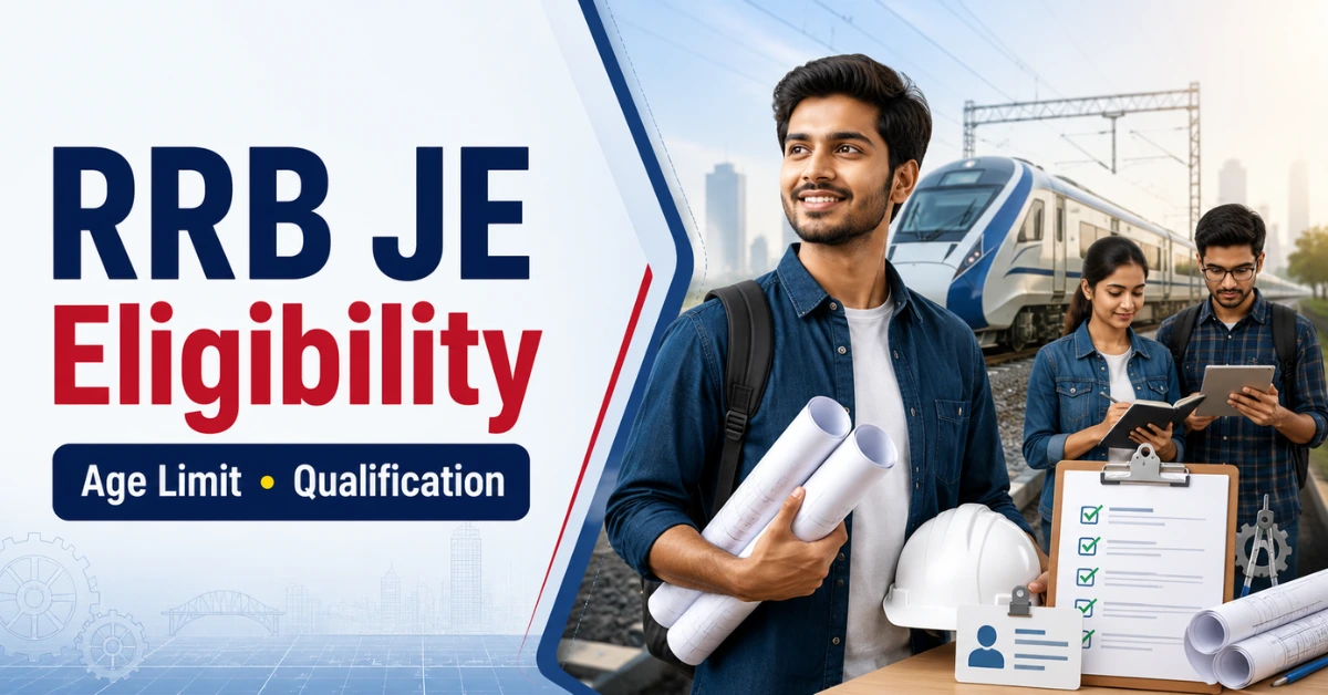 RRB JE Eligibility 2026 age limit qualification and medical eligibility