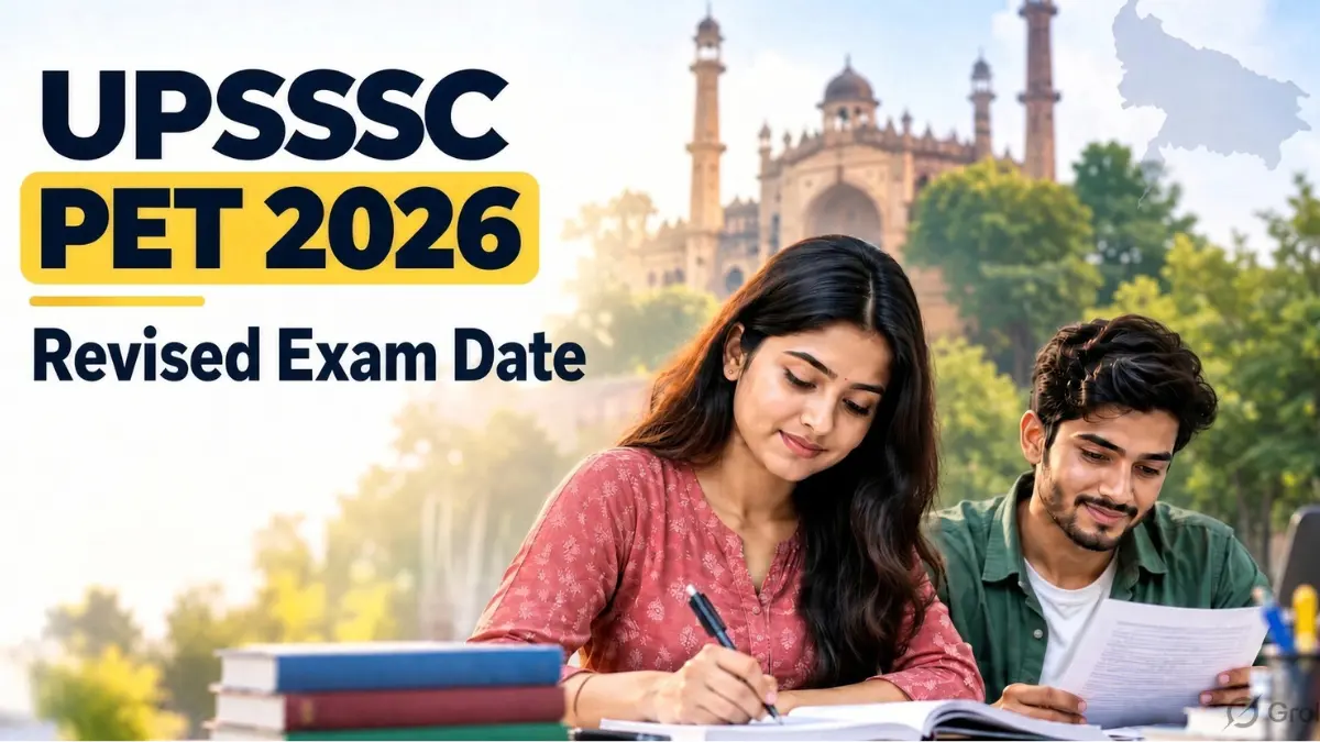 UPSSSC PET Revised Exam Date 2026, 25 October, 30 October और 1 November परीक्षा तिथि